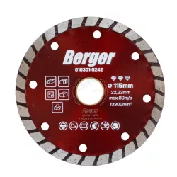 Turbo gyémánttárcsa 115x22,23/SH7mm Berger