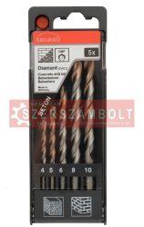 Betonfúró készlet EVO 5 részes 4,0-10,0mm ABRABORO