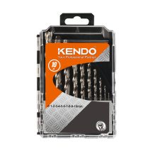KENDO csigafúró készlet HSS-G 10 r. 1,0-10,0/1,0 P-Box