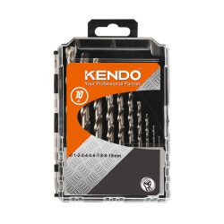 KENDO csigafúró készlet HSS-G 10 r. 1,0-10,0/1,0 P-Box