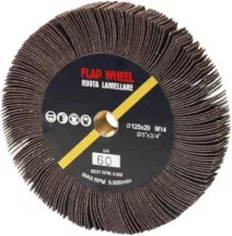   Lamellás csiszolókerék sarokcsiszolóhoz 80D, 125x20mm, M14 Abraboro
