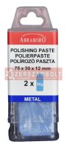   Polírpaszta acél 0,130 kg 75x30x13mm fehér/white (2x) Abraboro