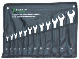 Csillag-villás kulcskészlet ellipszis keresztmetszetű 12r. CrV Z-Tools