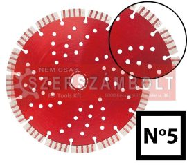 Gyémánttárcsa szegmenses turbo 0,130kg 125x22  No.5 Abraboro