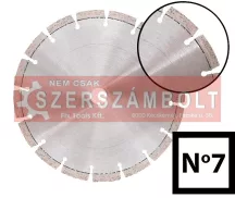 Gyémánttárcsa beton 400x25.4mm no.7 Abraboro