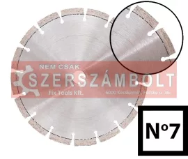 Gyémánttárcsa beton 400x25.4mm no.7 Abraboro