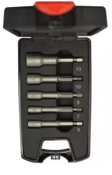 Mágneses csavarozó 5 részes készlet 6/7/8/10/13x65mm Abraboro