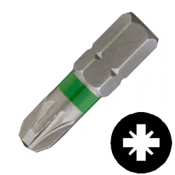 POWER POZIDRIVE Bit PZ3x25mm 2db/cs Abraboro