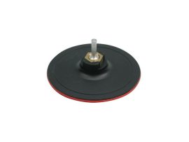 Tépőzáras gumitányér 125mm M14 + 6mm csapos adapter Vorel