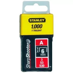 Stanley Tűzőkapocs "A" 6mm (3/53/530) 1000db