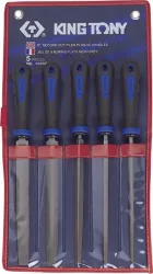 Reszelő készlet 5 részes műanyag nyéllel 200mm King Tony