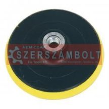 Gumitányér sarokcsiszolóhoz 125 mm tépőzáras (sárga)