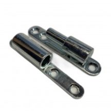   Statikus ajtópánt 15mm, sima fehér horgany.LF 15 dupla talp