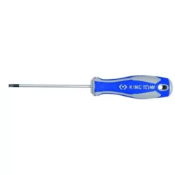 Csavarhúzó, lapos, kétkomponensű nyél, 75x5,5x1mm KING TONY
