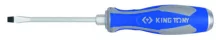   Csavarhúzó, lapos, kétkomponensű nyél, fém üthető nyélvég, 5,5x100mm KING TONY