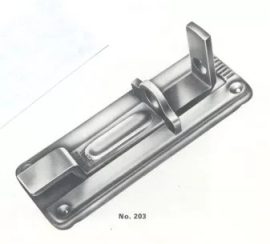 Épülettolózár+ütköző 100 lakatra, hajlított