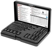 Törtcsavar kihajtó készlet, 25 részes, M5-M16, KS Tools