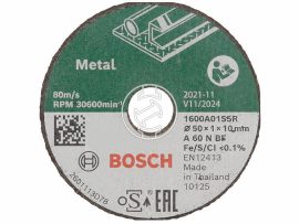 BOSCH Vágókorong fémre 50 x 1,0 x 10 mm A 60 N BF 