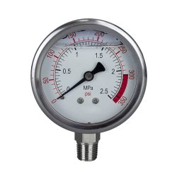 Mérőóra INOX F 25 bar glicerines csillapítás 63 mm (T-METER)