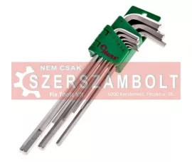 HANS imbuszkulcs készlet hosszú colos 9r. SW1/16"-3/8" 16763-29A