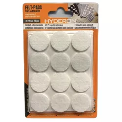 BÚTORCSÚSZTATÓ FILC ÖNTAPADÓ 22MM FEHÉR 12DB/CS HYDERON BÚTORCSÚSZTATÓ FILC ÖNTAPADÓ 22MM FEHÉR 12DB/CS HYDERON