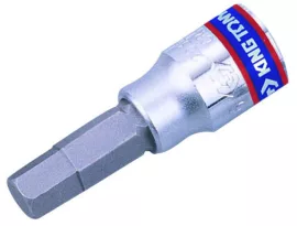Rátűzőkulcs 1/4" hatszög 4mm, L=37mm King Tony