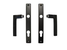 Kilincs 85 cil. portálzár ajtócímmel fekete TNT