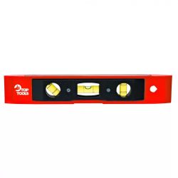 Vizmérték 230mm mágneses piros Top Tools