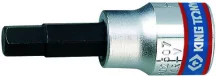 Rátűzőkulcs, 3/8", hatszög, hossz 50 mm, King Tony
