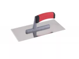 Glettvas 130x280mm Inox lágy fogantyús fogazott 4x4mm Festa