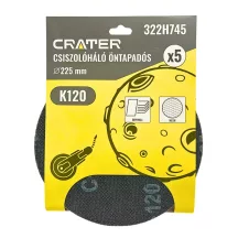 Csiszolóháló öntapados Q225mm K120 5 db-os Crater