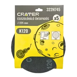Csiszolóháló öntapados Q225mm K120 5 db-os Crater