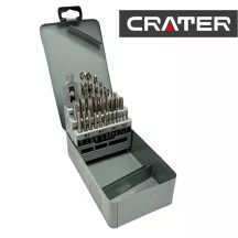   Kézi menetfúró készlet 29 részes HSS M3-12mm Crater DIN 352