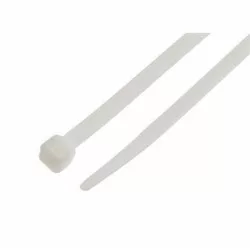 Kábelkötegelő 4,8x300mm fehér 100db Finder