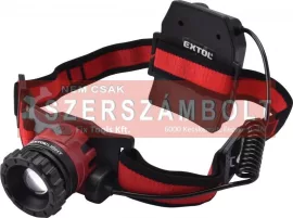LED fejlámpa, 10 W, CREE XPL, 450 Lumen; tölthető akkuval, zoom + 3 funkció Extol Light