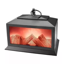   LED kandalló, mini, dekorációs, láng hatású, sárga fényű, elem nélkül Extol Light