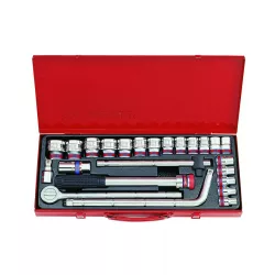 24 részes 1/2" kézi dugókulcs készlet 