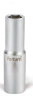   Dugófej, hosszított, 1/2", 17mm, 61CrV5, mattkróm, 77mm hosszú Fortum