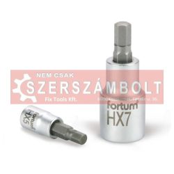 Bitdugófej, imbusz, 1/2", 61CrV5/S2, mattkróm; 6mm (HX6), 55mm FORTUM