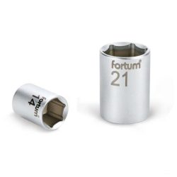 Dugófej, 1/4", 7mm, 61CrV5, mattkróm, 25mm hosszú FORTUM