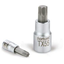 Bitdugófej, torx 1/4 ,61CrV5/S2,mattkróm,TX30 Fortum