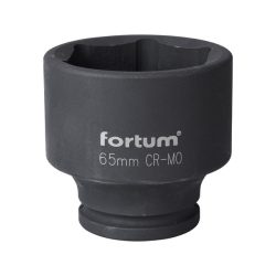 Gépi (impakt) dugófej 3/4", 65mm, L 80 mm, feketített, FORTUM