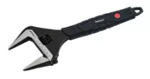   Álítható villáskulcs, 300mm/12", 0-60mm nyílás, CrV, foszfátozott, gumírozott markolat Fortum