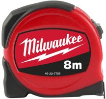 Mérőszalag 8 m x 25 mm metrikus SLIMLINE MILWAUKEE