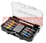 BIT készlet tartóban színkódos 10db graphite