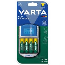 VARTA Akkutöltő LCD + 4x2600 mAh R2U AA+ 12V & USB 