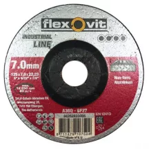  Flexovit Industrial Line tisztítókorong 125x7,0x22,2mm, BF27, ALU