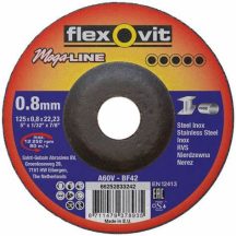 Flexovit Megaline vágókorong 125x0,8x22,2mm,fém-inox VTSZ