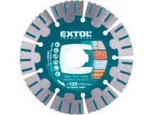   Gyémántvágó hosszú élettartam, Long Life Cut; 125mm, száraz és vizes vágáshoz Extol Indrustrial