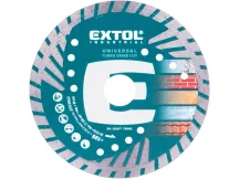   Gyémántvágó, ipari korong, TURBO GRIND CUT, gyors vágás; 125×22,2×2,2mm, száraz és vizes vágásra Extol Indrustrial